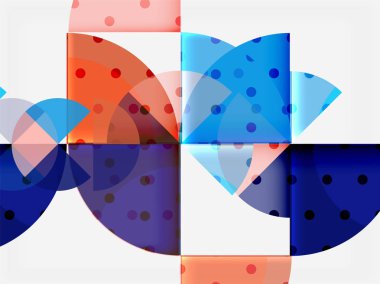 Siyah arka plan üzerine daire öğeleri