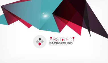 Işıkları ile üçgen tasarım iş şablonu