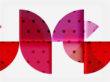 Geometrik daire soyut afiş