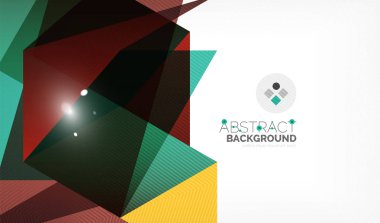 Işıkları ile üçgen tasarım iş şablonu