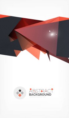 Işıkları ile üçgen tasarım iş şablonu