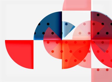 Siyah arka plan üzerine daire öğeleri