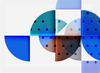 Siyah arka plan üzerine daire öğeleri