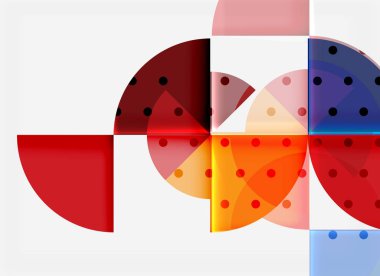 Siyah arka plan üzerine daire öğeleri