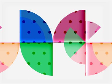 Geometrik daire soyut afiş