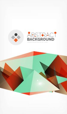 Işıkları ile üçgen tasarım iş şablonu