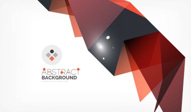 Işıkları ile üçgen tasarım iş şablonu