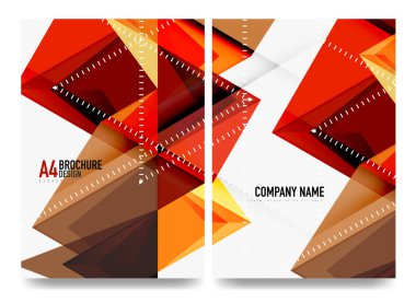 İş broşürü kapak düzeni, el ilanı a4 şablonu