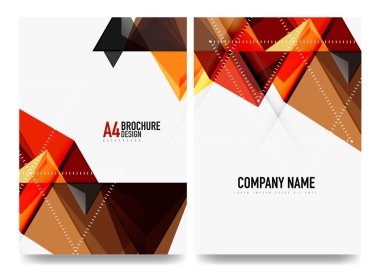 İş broşürü kapak düzeni, el ilanı a4 şablonu