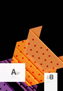 Üçgenler ve geometrik şekiller arka plan soyut