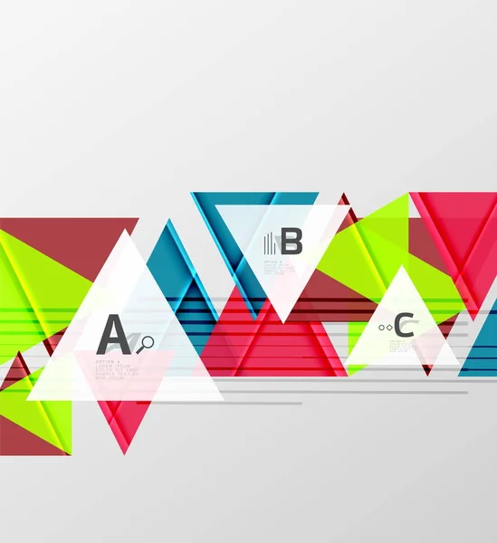 Kleurrijke abstracte vormen achtergrond — Stockvector