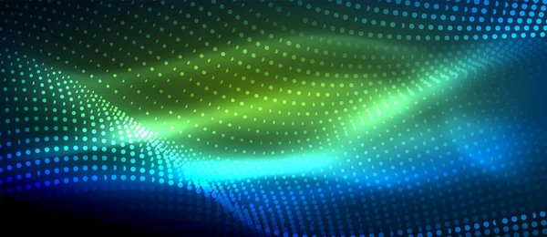 Soyut dalga koyu, parlak hareket üzerinde parlayan