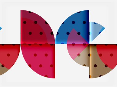 Geometrik daire soyut afiş