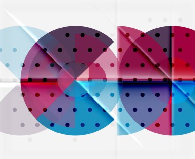 Geometrik daire soyut afiş