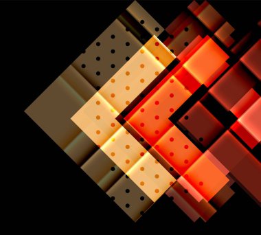 Siyah arka plan üzerinde renkli oklar