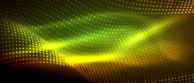 Soyut dalga koyu, parlak hareket üzerinde parlayan