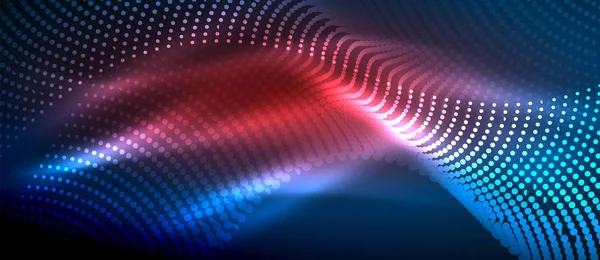 Soyut dalga koyu, parlak hareket üzerinde parlayan