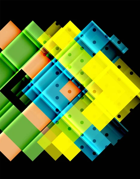 Siyah arka plan üzerinde renkli oklar