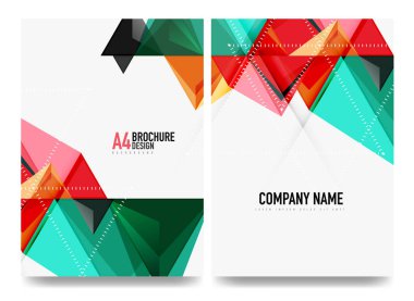 İş broşürü kapak düzeni, el ilanı a4 şablonu