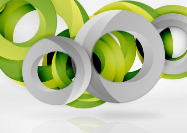 Modern 3d yüzük vektör arka plan