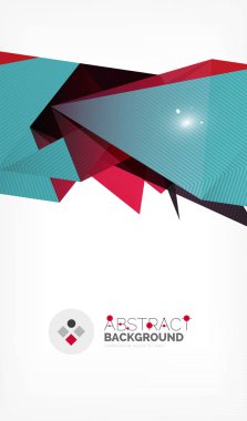 Işıkları ile üçgen tasarım iş şablonu