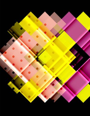 Siyah arka plan üzerinde renkli oklar