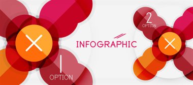 Kağıt geometrik daire afiş şablon