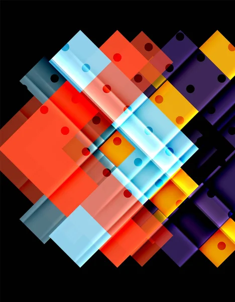Siyah arka plan üzerinde renkli oklar