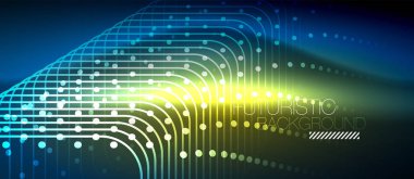 Neon parlayan techno satırları