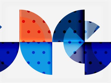 Siyah arka plan üzerine daire öğeleri