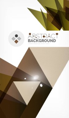 Işıkları ile üçgen tasarım iş şablonu