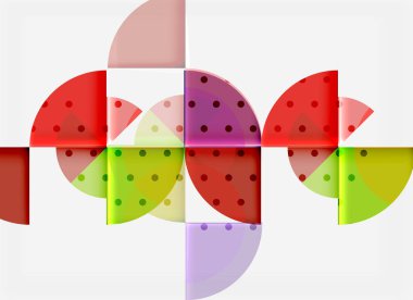 Geometrik daire soyut afiş