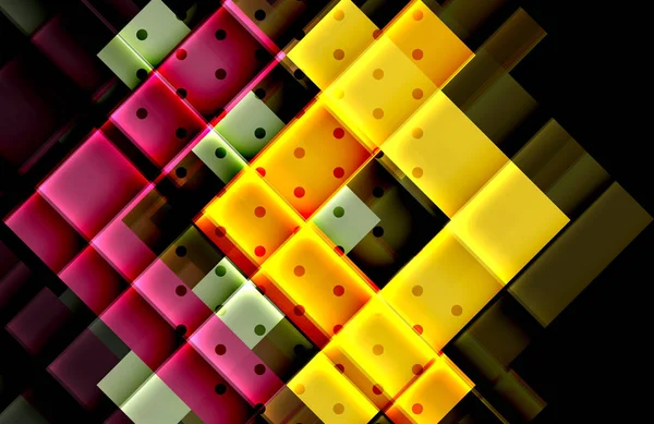 Siyah arka plan üzerinde renkli oklar