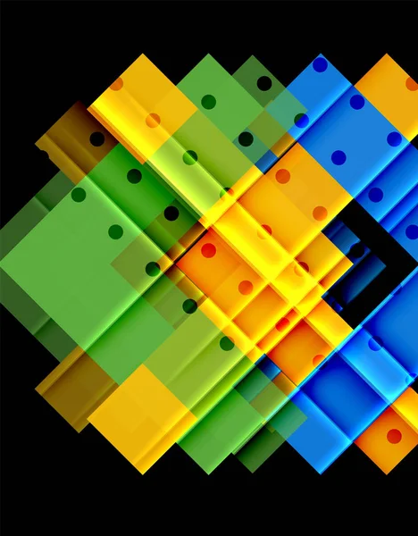 Siyah arka plan üzerinde renkli oklar