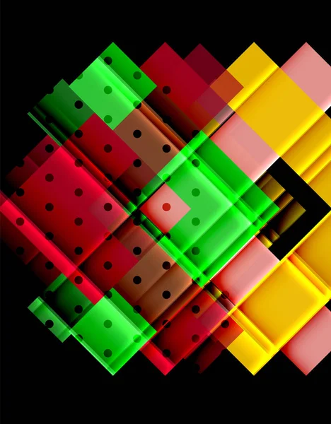 Siyah arka plan üzerinde renkli oklar