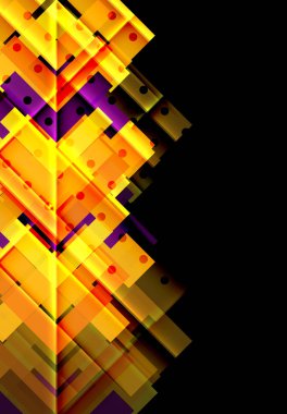 Siyah arka plan üzerinde renkli oklar