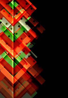 Siyah arka plan üzerinde renkli oklar