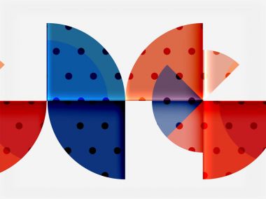 Siyah arka plan üzerine daire öğeleri