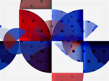 Siyah arka plan üzerine daire öğeleri