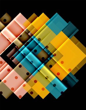 Siyah arka plan üzerinde renkli oklar