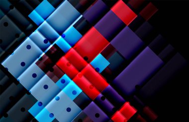 Siyah arka plan üzerinde renkli oklar