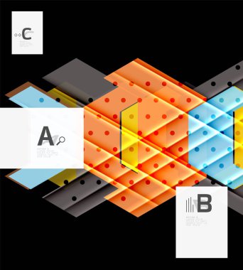 renkli soyut şekiller arka plan