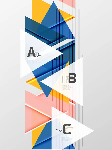 Kleurrijke abstracte vormen achtergrond — Stockvector