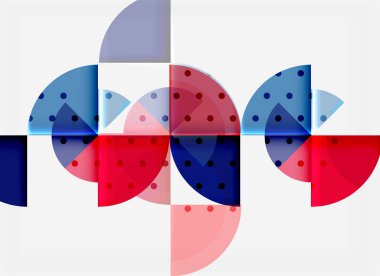 Siyah arka plan üzerine daire öğeleri