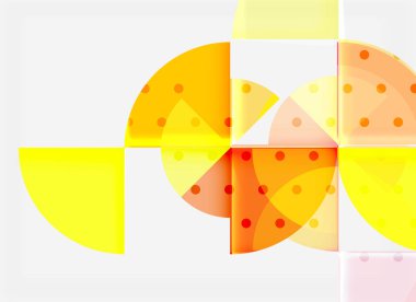 Geometrik daire soyut afiş