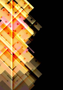 Siyah arka plan üzerinde renkli oklar