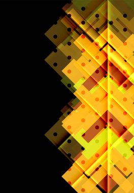 Siyah arka plan üzerinde renkli oklar