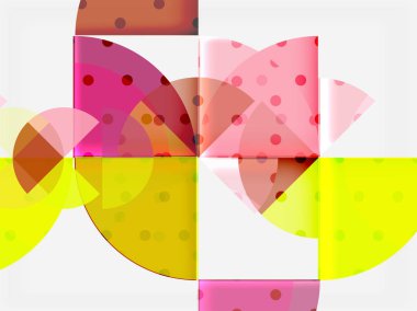 Geometrik daire soyut afiş