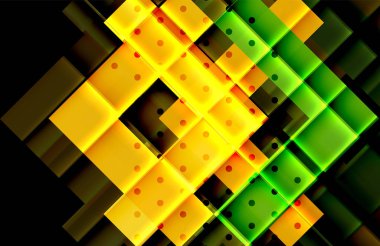 Siyah arka plan üzerinde renkli oklar