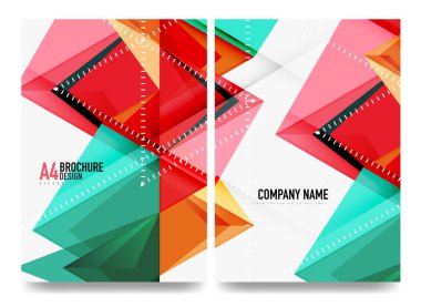 İş broşürü kapak düzeni, el ilanı a4 şablonu